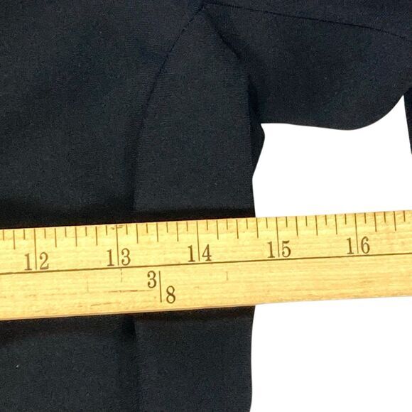 Zara Top Womens Sz XS Black Ponte Peplum Modest Classic Casual Preppy Blouse New - Picture 13 of 16